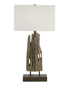 Driftwood Table Lamp - By the Sea Beach Decor
