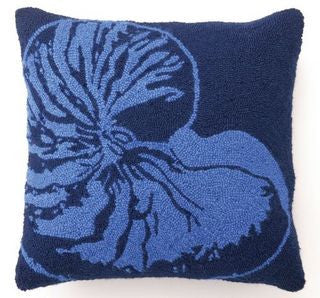 Dark Blue Nautilus Hook Pillow - By the Sea Beach Decor