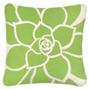 Brown Rosette Floral Pillow - By the Sea Beach Decor